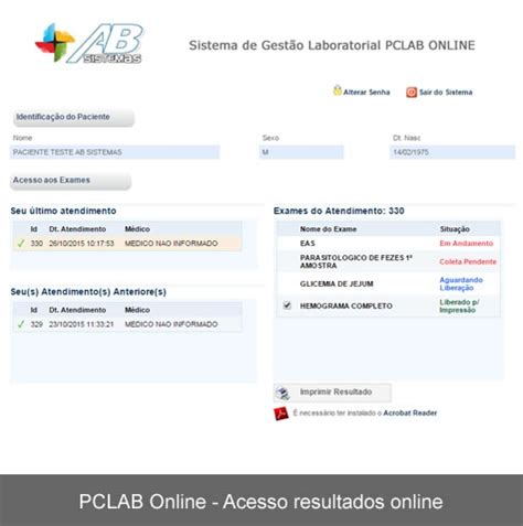 ceacsul resultado|Resultados Online / Sistema de Gestão Laboratorial PCLAB .